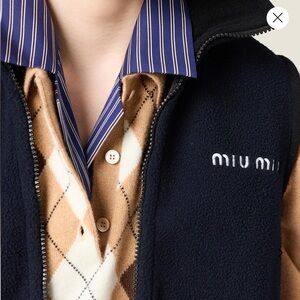 NEW season Miu Miu Dark Blue Women’s Vest